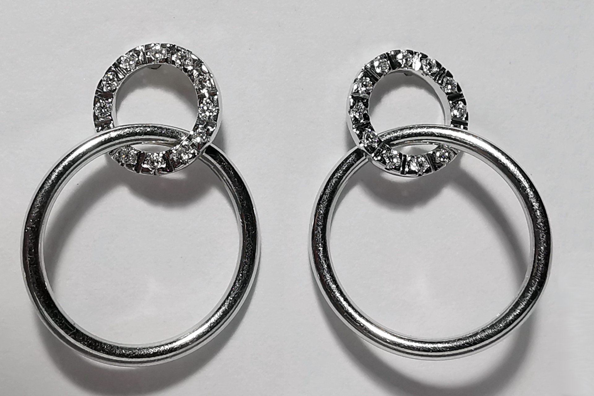 Weißgold Brilliant Ohrhänger Weißgold Brilliant Ohrhänger