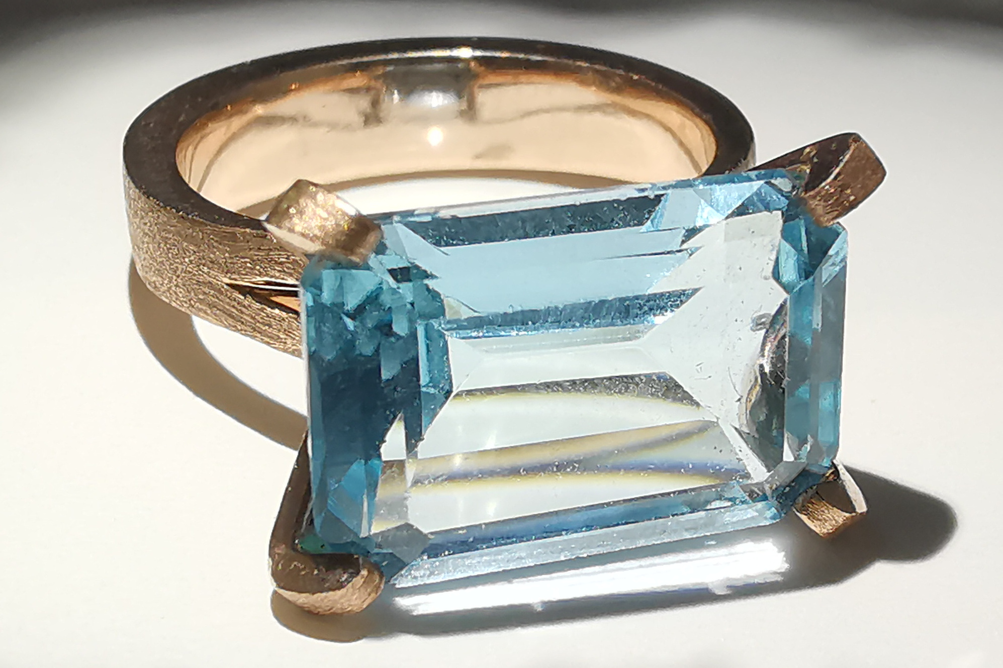 Spannring Aquamarin Spannring Aquamarin